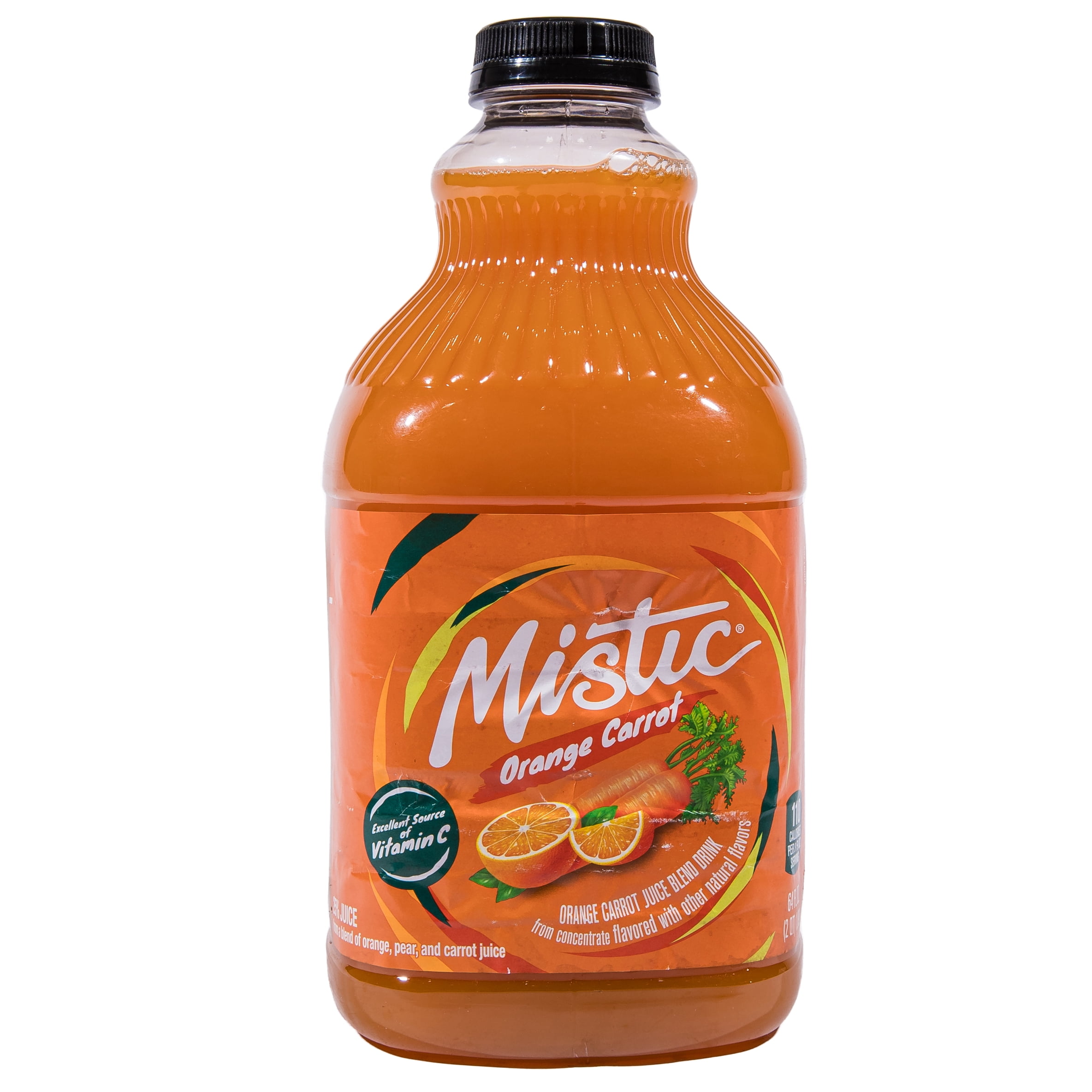 Mistic Orange Carrot Fruit Beverage Juice, 64 fl oz Plastic Bottle