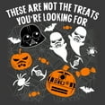 thumbnail image 2 of Boy's Star Wars Halloween Not the Treats Graphic Tee Charcoal Heather Large, 2 of 5
