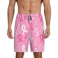 thumbnail image 2 of Picia Cancer Awareness (3) Pajama Shorts for Men, Men's Pajama Bottoms, Sleepwear,Short Pajama Pants-Small, 2 of 9