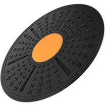 PTOOTP Orange Wobble Board with Adjustable Difficulty and Non- for Balance Training and Exercise