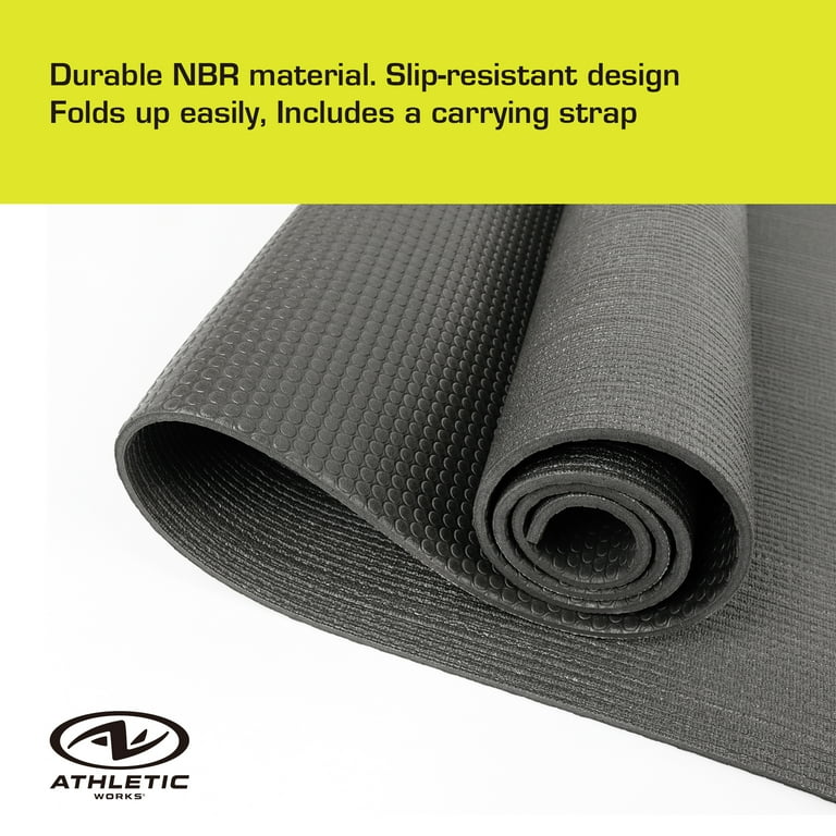 Athletic Works High Density Mat - Ideal for Yoga & Pilates