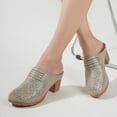 thumbnail image 6 of Decould sylf Mules for Women Closed Toe Slip-on Clogs Comfortable Wedge Sandals, 6 of 7
