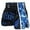 BLUE, variant on FLUORY Muay Thai Shorts Free Combat Mixed Martial Arts Boxing Training Match Pants Side Hollow out Camouflage Shorts
