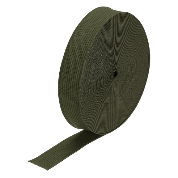 Elastic Bands for Sewing 0.8" 10 Yard Dark Green Knit Elastic Spool for Wigs, Waistband, Pants