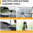 thumbnail image 3 of Car Window Cleaner, Microfiber Electronics Cleaning Brush with 4 pcs Washer Towels & 1 Spray Bottle, Gray, New, 1 Pack, 3 of 7