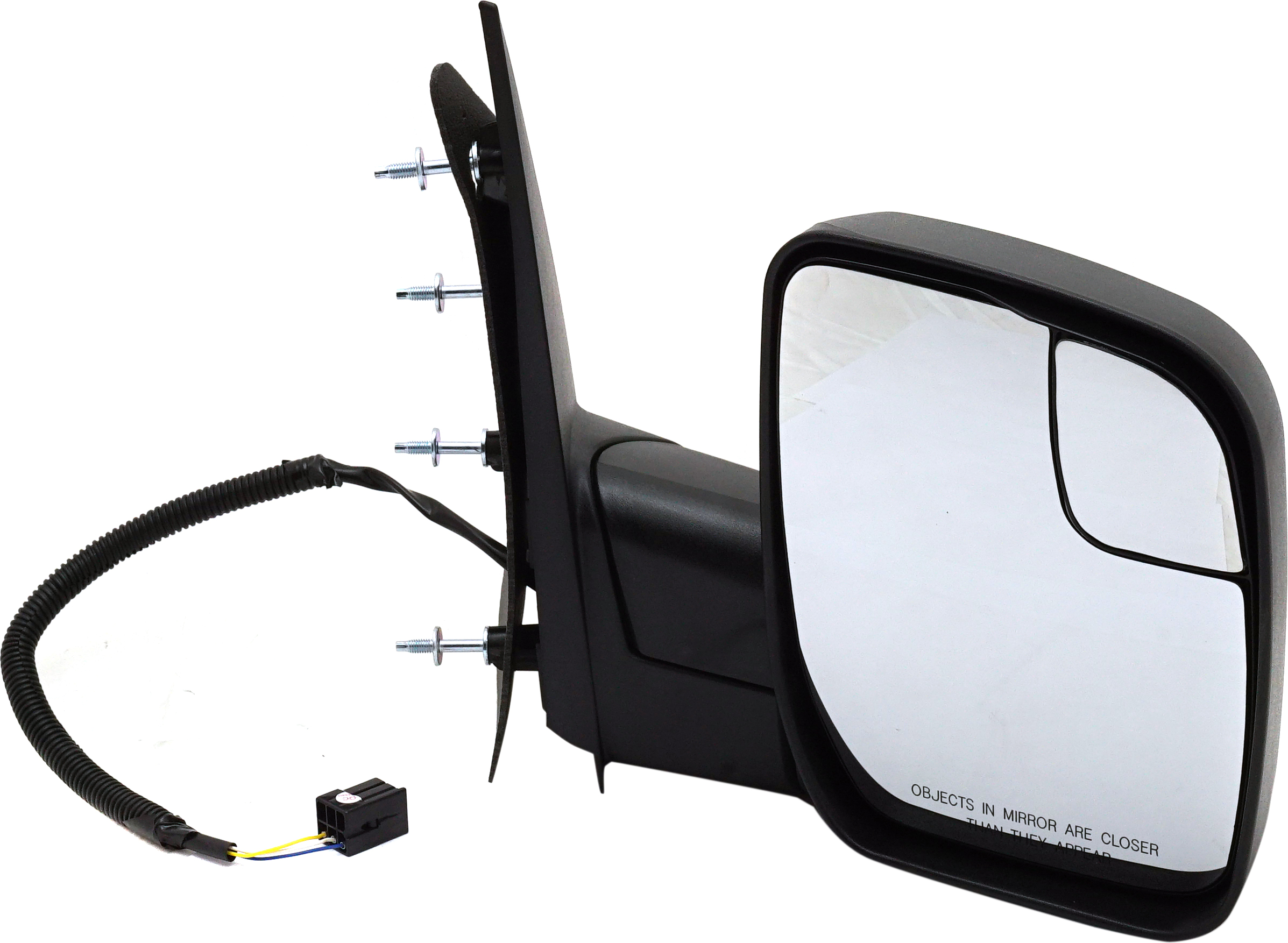 Pair Side View Mirrors For 2010-2017 Ford E-Series Vans (E-150, E-250, E-350, E-450) – Power Adjust, Textured Black