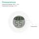 thumbnail image 2 of Naiovety Mini termómetro con pantalla LCD Estación meteorológica Higrómetro digital Equipo para exteriores de temperatura Termómetros Blanco, 2 of 6
