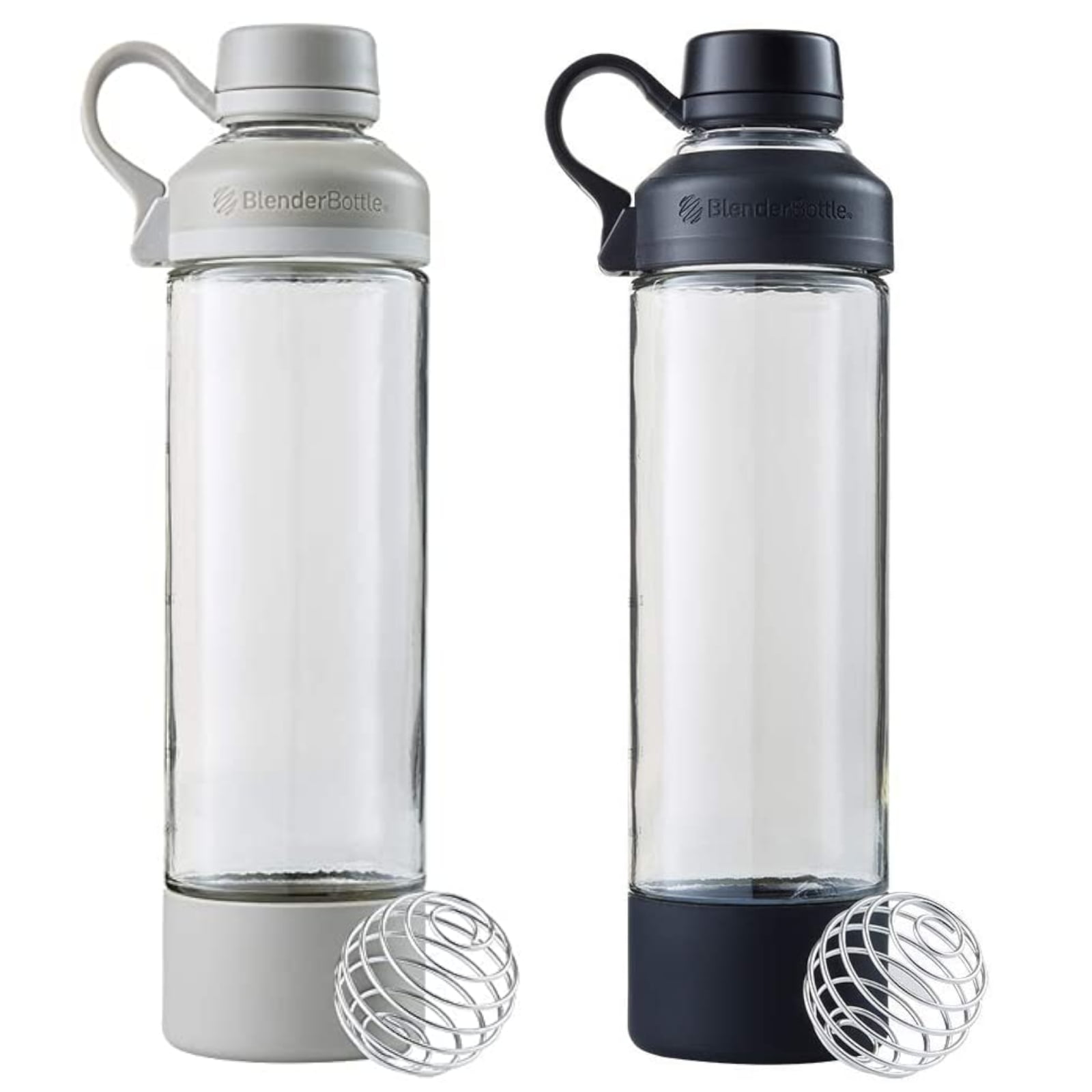 BlenderBottle Mantra Glass Shaker Bottle for Protein Mixes 20-Ounce Plum  Plum Shaker Bottle