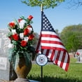 thumbnail image 4 of Allied Coast Guard Veteran Grave Marker With 30 Inch Tall American Cemetery Flag, 4 of 4