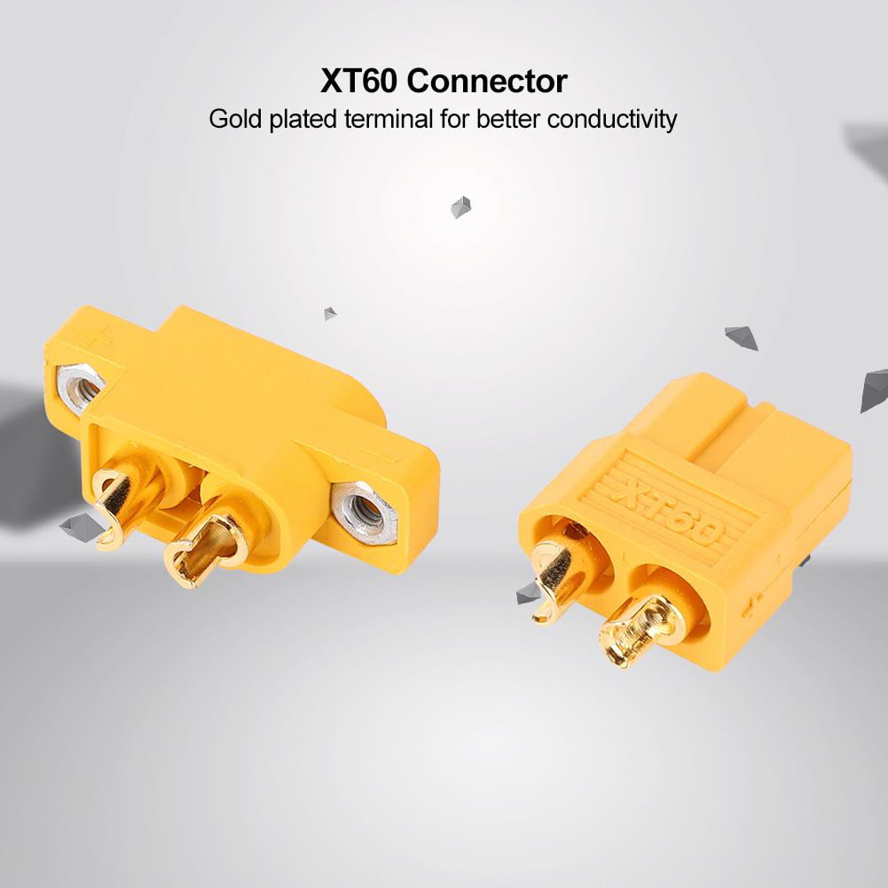 XT60E-M Mountable XT60 Male Plug Connector For RC Models Multicopter WRDE