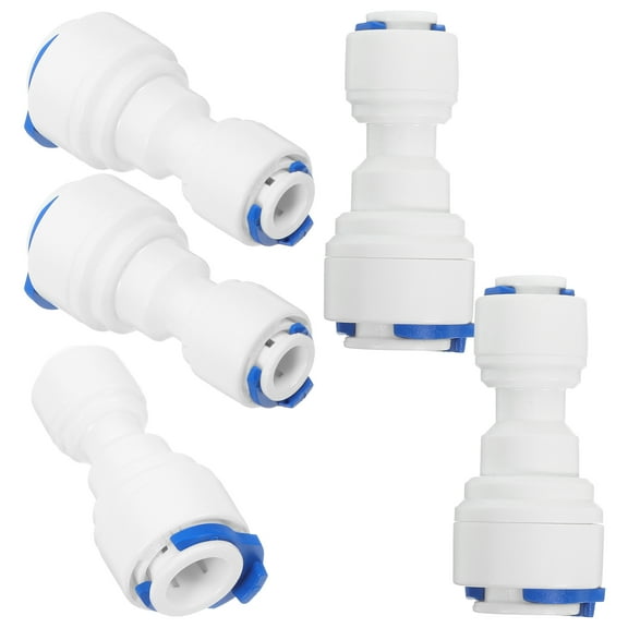 MLINS 5pcs Water Filter Quick Connectors 0.64cm to 0.95cm Straight Push Water Tube Connectors for Water Systems Water Filters Irrigation