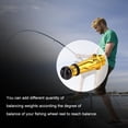thumbnail image 3 of Balanceador de rueda de carrete de pesca anticolisión ajustable, dispositivo de equilibrio, accesorio de pesca (dorado), 3 of 9