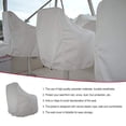 thumbnail image 3 of Wweixi Polyester Boat Seat Cover Portable Foldable Reusable Washable Detachable Elastic Rope Fishing Boats Ship Case Protector White, 3 of 4
