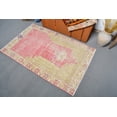 thumbnail image 4 of Vintage Rug, Turkish Prayer Rug, Small Rugs, Antique Rug, Rugs For Gift, 3.1x4.6 ft Pink Rug, Anatolian Rugs, Handmade Wool Rug, 13394, 4 of 10