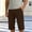 Brown, variant on Men's Cargo Casual Pants Shorts Below Knee Length Summer Slim Fit Fashionable Straight Tube Loose Fit with Pocket