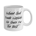thumbnail image 2 of Inspire Nephew Gifts, When God Made Nephew, He Gave Me The Best, Birthday Unique Gifts, 11oz Mug For Nephew from, 2 of 6