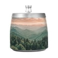 thumbnail image 7 of Yayeee Ashtray with Lid for Cigarette Smokeless Stainless Steel Home Ash Holder, Mountains at Dawn, 7 of 7