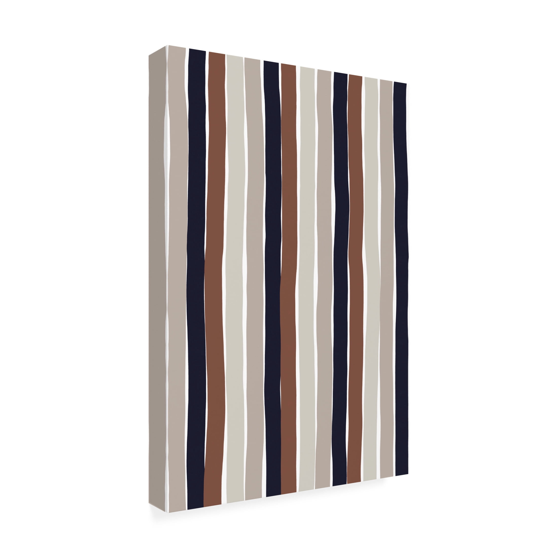 Canvas Wall Art - Treechild 'Gentle Color Stripes' Wall Art for Living Room, Bedroom, or Office D?cor by Trademark Fine Art - 12 x 19 Inches