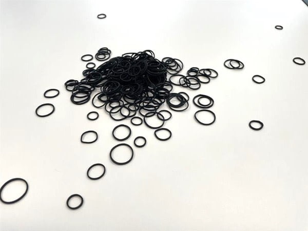 (2 pack) Goody Ouchless Poly Band Elastic Hair Tie for Fine Hair, Ponytail Holder, Black, 150 Ct
