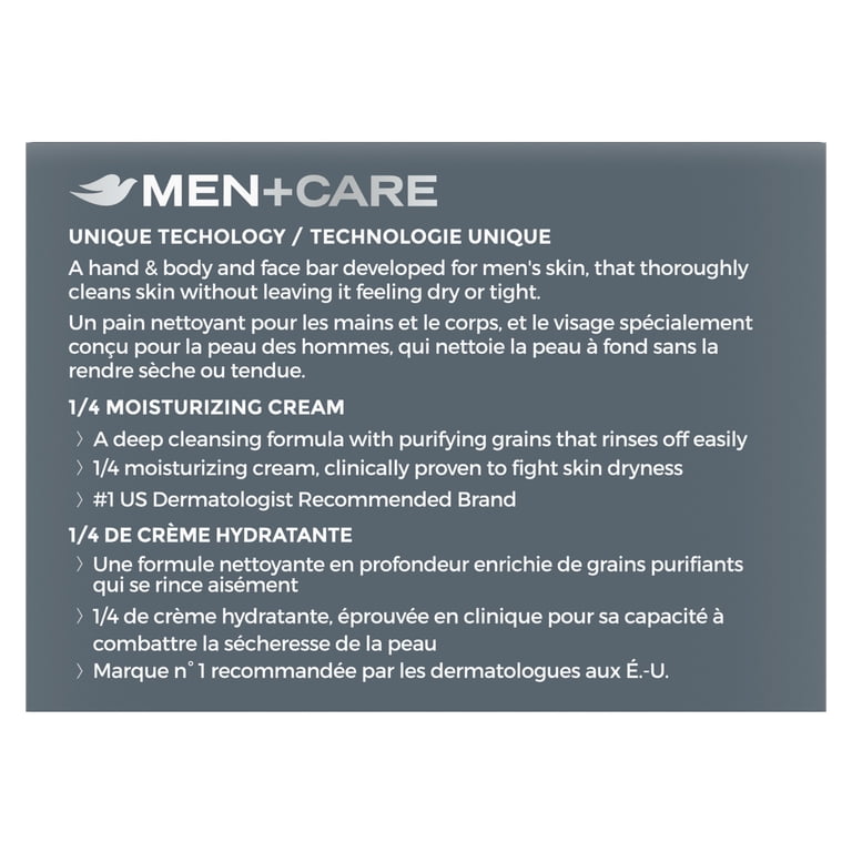 Dove Men+Care Charcoal & Clay Bar Soap, 4 Pack, 3.75 oz photo 3