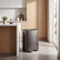 thumbnail image 6 of CONCETTA Dual Compartment Trash Can, Kitchen Garbage Can Recycling Bin with Soft-Close Foot Pedal and emovable Inner Buckets, Fingerprint-Resistant, 2 x 8 Gallon, Dark Gray, 6 of 6