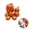 Orange, variant on BESTSKY 7Pcs Pumpkins for Decorating,Pumpkin Festival Display Halloween Pumpkins,Natural Look Pumpkins Fall Kitchen Decor,Orange