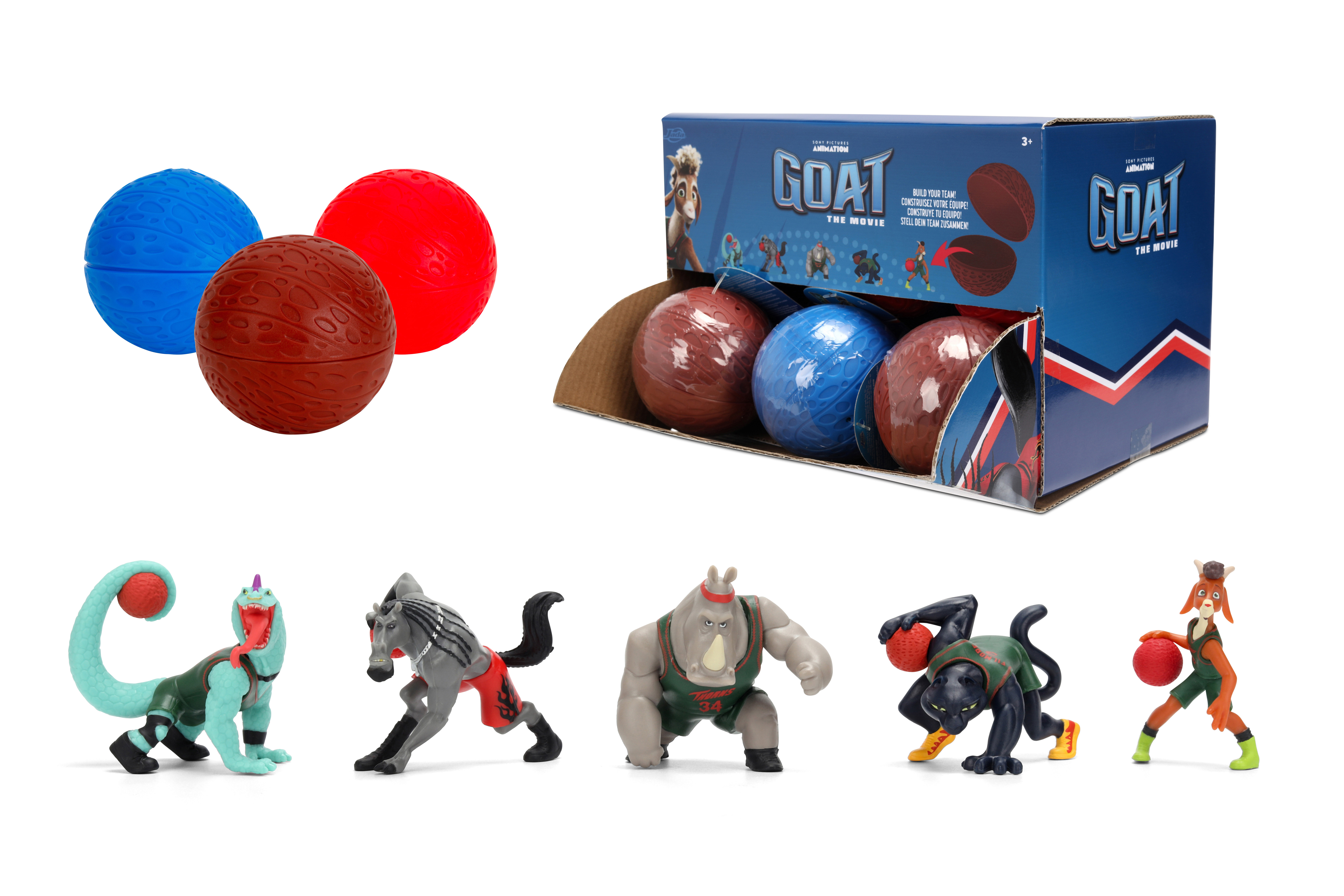 Jada GOAT The Movie Blind Box Mystery Figure – 2.5” Scale Collectible Figure with Roarball Blind Box by Jada Toys(One Piece, Styles May Vary)