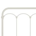 thumbnail image 2 of Hillsdale Furniture Jocelyn Vintage Metal Twin Headboard, Soft White, 2 of 7