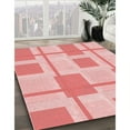 thumbnail image 3 of Ahgly Company Machine Washable Indoor Round Transitional Deep Rose Pink Area Rugs, 8' Round, 3 of 7