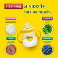 thumbnail image 4 of NIDO Kinder 1+ Powder Beverage Mix, Immunity Toddler Milk with Vitamins A, C, D, Iron to Support Growth, 56.3 oz Canister, 4 of 14