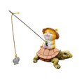 thumbnail image 1 of Estatua de resina de gato tortuga para jardín, escultura de Animal coleccionable, adorno de césped para playa, aceras interiores, inauguración de la, 1 of 8