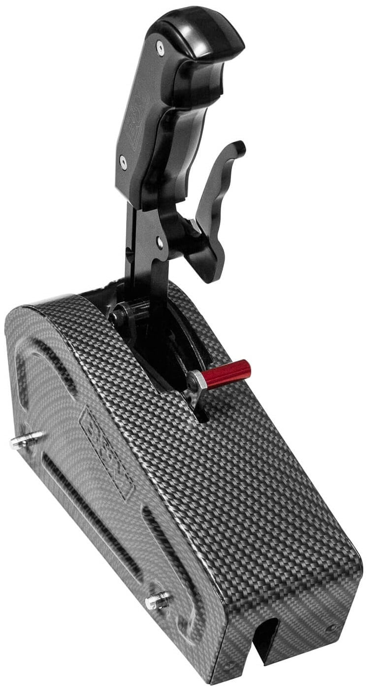 BRAND NEW B/&M AUTOMATIC GATED SHIFTER,MAGNUM GRIP PRO STICK,CARBON FINISH,WITH COVER,COMPATIBLE WITH GM TH400,350,250,200,700R4,4L60,4L60E,4L65E,4L80E AUTOMATIC TRANSMISSIONS