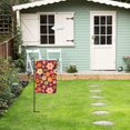 thumbnail image 6 of Rod-Free Courtyard Decorative Flag 12x18in Thick Fabric Four Seasons Universal Durable Not Easy To Fade Disassembly Convenient Retro Groovy Flowers Pattern (10), 6 of 8