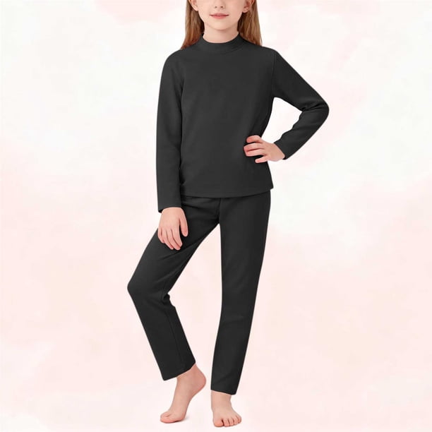 Cowsor 2 Piece Pajamas Set Kids Sleepwear Cartoon Printed Nightwear Cotton Long Sleeve Shirt Pants Loungewear