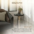 thumbnail image 5 of COZAYH Pedestal Tray Top End Table for Holding Drinks, Lamps or Plants, Black, Set of 2, 5 of 10