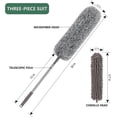 thumbnail image 2 of Plumero De Microfibra Con Extensión (30-100 Pulgadas) Plumero Retráctil Para Ventilador De Techo Alto, Plumero Lavable Y Flexible De Telaraña Larga Para Limpieza Alta. Afortunado Sencillez, 2 of 5
