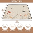 thumbnail image 4 of WOBOGO Butterfly Wildflower Pictures Baby Playmats Extra Large Waterproof Rollable Activity Pads for Toddlers 50×50inch, 4 of 7