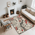 thumbnail image 7 of CURLYOOT Japanese Cherry Rug for Living Room Bedroom, 4x6 Ft Washable Area Rug, Non Slip Rugs for Entryway, Large Carpet for Indoor Dining Room, 7 of 7