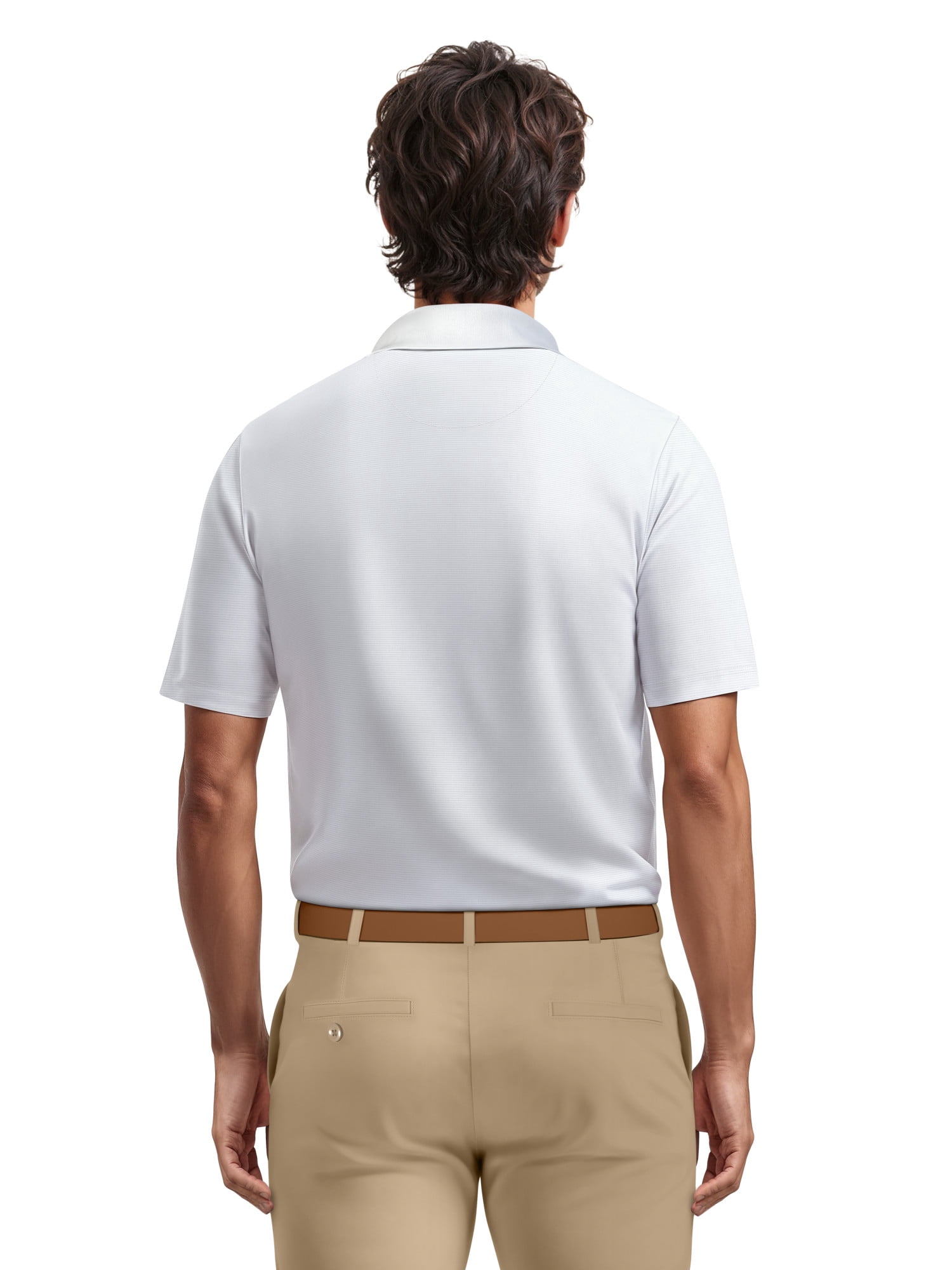 Ben Hogan Performance Men's & Big Men's Easy Care Solid Short Sleeve Golf Polo Shirt, up to 5XL