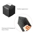 thumbnail image 3 of Minzimin Pu Leather Tissue Box Cover, Rectangular/Square Holder with Bottom Belt - Modern Decorative Organizer for Bathroom, Car, Bedroom, Hotel, Office, 3 of 7