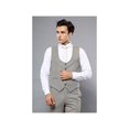 thumbnail image 5 of Men 3pc European Vested Suit WESSI by J.VALINTIN Extra Slim Fit JV45 Beige Brown, 5 of 7
