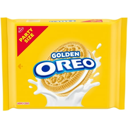 Pack of 4 OREO Golden Sandwich Cookies - Party Size - 24.1 oz - Package may vary