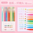 thumbnail image 1 of 10Pcs Colored Gel Pens Set Kawaii 0.4mm For Notes Journal Planner Office School Stationery, 1 of 7