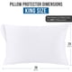 thumbnail image 3 of Utopia Ropa de cama Protectores de almohada impermeables con cremallera tamaño King (paquete de 2 blancos) Fundas de almohada con cremallera Fundas de almohada a prueba de chinches 20 x 38 pulgadas, 3 of 6
