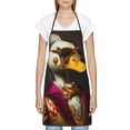 thumbnail image 3 of Disketp Noble Style Duck Kitchen Apron with adjustable Aprons for Women with Pockets Cooking Powder Pink Apron, 3 of 7
