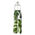 thumbnail image 4 of Abomasnow Jumpsuits for Women Casual Halter Neck Rompers Boho Floral Printed Wide Leg One Piece Pants, 4 of 6