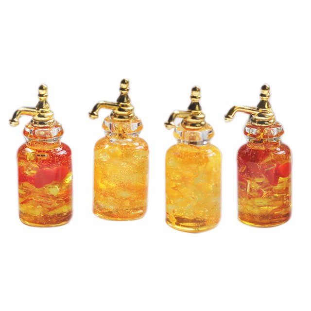 TISHITA Maison de Poupée Miniature Boisson, Modèle Bouteille de Boisson, pour Armoire Table Basse