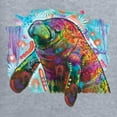 thumbnail image 6 of Wild Bobby Rainbow Painted Manatee Dean Russo Design Animal Lover Men Tank Top, Heather Grey, Small, 6 of 6