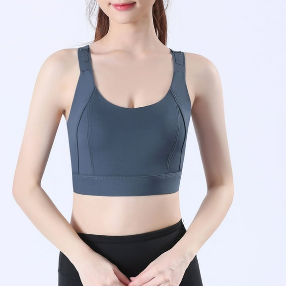GaThRRgYP Bras for Women GaThRRgYP Women's Sports Yoga Bra Shockproof Fitness High Strength Big U Back Yoga Vest