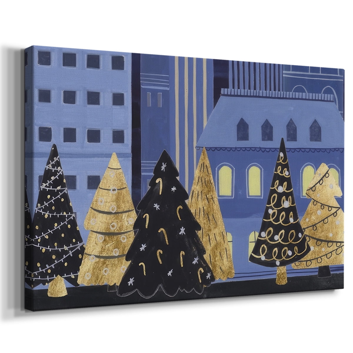 Holiday Night Collection A- Gallery Wrapped Canvas